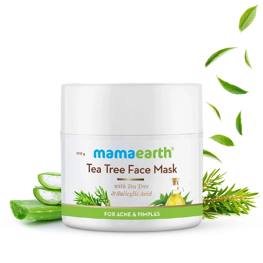 Tea Tree Face Mask for Acne, with Tea Tree and Salicylic Acid for Acne and Pimples, 100g-1.webp